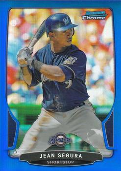 2013 Bowman Chrome - Blue Refractors #144 Jean Segura Front