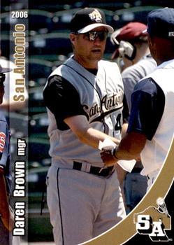 2006 Grandstand San Antonio Missions #1 Daren Brown Front