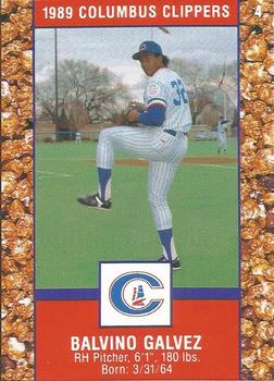 1989 Columbus Clippers Police #4 Balvino Galvez Front