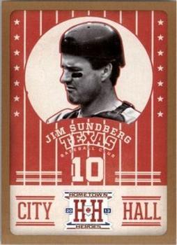 2013 Panini Hometown Heroes - City Hall Gold #CH2 Jim Sundberg Front