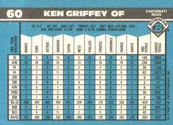 1990 Bowman - Limited Edition (Tiffany) #60 Ken Griffey Back