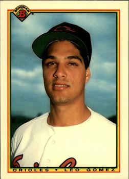 1990 Bowman - Limited Edition (Tiffany) #262 Leo Gomez Front