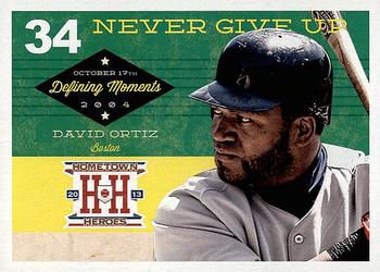 2013 Panini Hometown Heroes - Defining Moments #DM18 David Ortiz Front