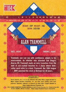 2013 Panini Hometown Heroes - Zip Code #164 Alan Trammell Back