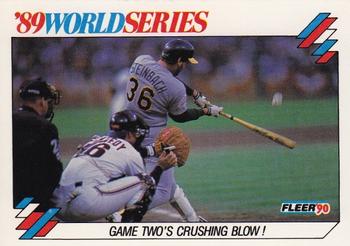 1990 Fleer - World Series #3 Game Two's Crushing Blow! Front