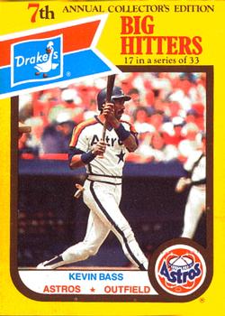 1987 Drake's Big Hitters Super Pitchers #17 Kevin Bass Front