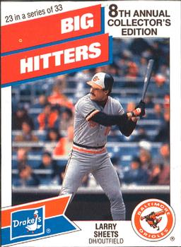 1988 Drake's Big Hitters Super Pitchers #23 Larry Sheets Front