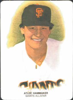 1984 Mother's Cookies San Francisco Giants #9 Atlee Hammaker Front