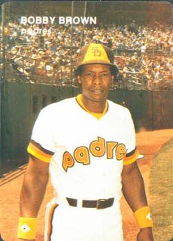 1984 Mother's Cookies San Diego Padres #14 Bobby Brown Front