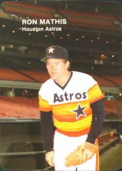 1985 Mother's Cookies Houston Astros #26 Ron Mathis Front