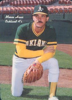 1986 Mother's Cookies Oakland Athletics #16 Moose Haas Front