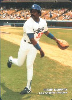 1989 Mother's Cookies Los Angeles Dodgers #2 Eddie Murray Front