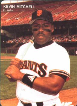 1991 Mother's Cookies San Francisco Giants #5 Kevin Mitchell Front