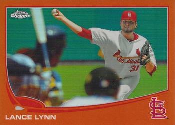 2013 Topps Chrome - Orange Refractors #7 Lance Lynn Front