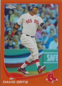 2013 Topps Chrome - Orange Refractors #79 David Ortiz Front