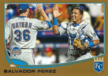2013 Topps Update - Gold #US98 Salvador Perez Front