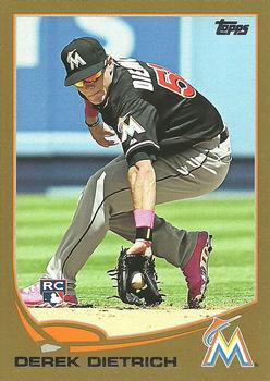 2013 Topps Update - Gold #US178 Derek Dietrich Front