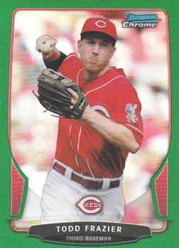 2013 Bowman Chrome - Green Refractors #127 Todd Frazier Front