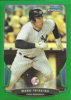 2013 Bowman Chrome - Green Refractors #199 Mark Teixeira Front