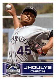 2014 Topps Stickers #266 Jhoulys Chacin Front