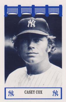 1992 The Wiz New York Yankees of the 70s #NNO Casey Cox Front