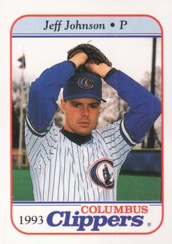 1993 Columbus Clippers #NNO Jeff Johnson Front
