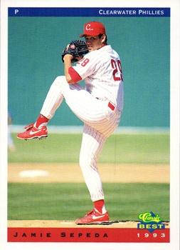 1993 Classic Best Clearwater Phillies #20 Jamie Sepeda Front