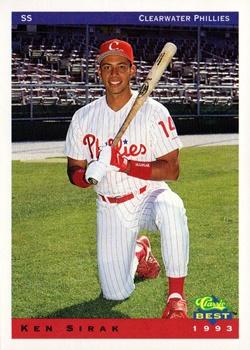 1993 Classic Best Clearwater Phillies #21 Ken Sirak Front