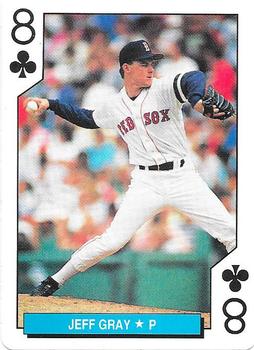 1992 U.S. Playing Card Co. Boston Red Sox Playing Cards #8♣ Jeff Gray Front