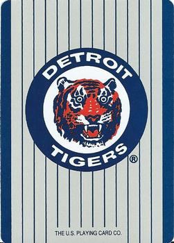 1992 U.S. Playing Card Co. Detroit Tigers Playing Cards #5♠ Rob Deer Back