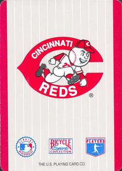 1993 Bicycle Cincinnati Reds Playing Cards #8♦ Tim Pugh Back