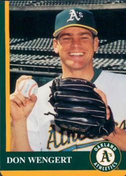 1997 Mother's Cookies Oakland Athletics #25 Don Wengert Front