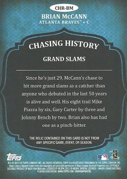 2013 Topps - Chasing History Relics Gold #CHR-BM Brian McCann Back