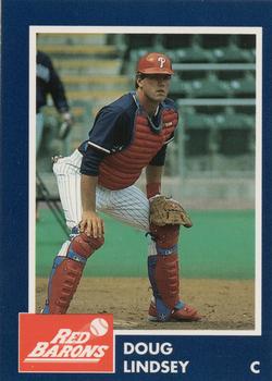 1993 Scranton/Wilkes-Barre Red Barons #13 Doug Lindsey Front