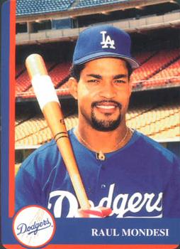 1998 Mother's Cookies Los Angeles Dodgers #4 Raul Mondesi Front