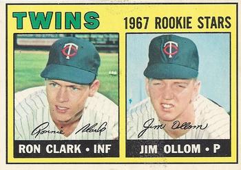 1967 O-Pee-Chee #137 Twins 1967 Rookie Stars (Ron Clark / Jim Ollom) Front