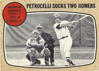 1968 O-Pee-Chee #156 World Series Game #6 - Petrocelli Socks Two Homers Front