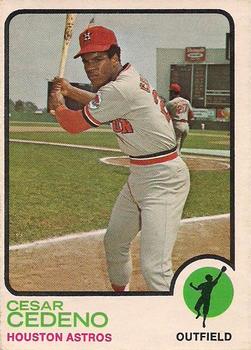 1973 O-Pee-Chee #290 Cesar Cedeno Front