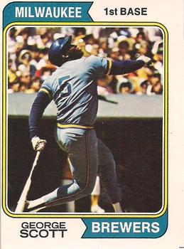 1974 O-Pee-Chee #27 George Scott Front