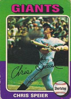 1975 O-Pee-Chee #505 Chris Speier Front