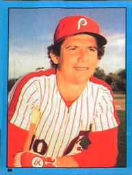 1982 O-Pee-Chee Stickers #80 Larry Bowa Front