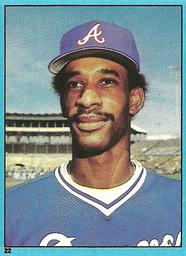 1982 Topps Stickers #22 Claudell Washington Front