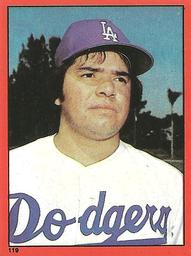 1982 Topps Stickers #119 Fernando Valenzuela Front