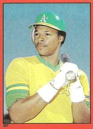 1982 Topps Stickers #227 Dwayne Murphy Front