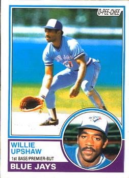 1983 O-Pee-Chee #338 Willie Upshaw Front