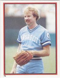 1983 O-Pee-Chee Stickers #74 Dan Quisenberry Front