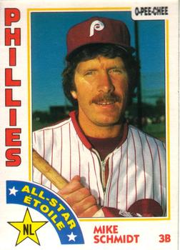 1984 O-Pee-Chee #388 Mike Schmidt Front