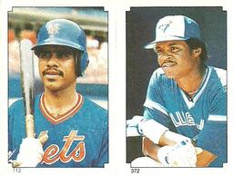 1984 O-Pee-Chee Stickers #112 / 372 Jose Oquendo / Jesse Barfield Front