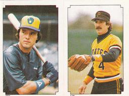 1984 Topps Stickers #136 / 299 Dale Berra / Rick Manning Front