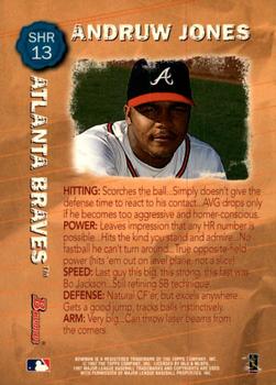 1997 Bowman - Scout's Honor Roll #SHR 13 Andruw Jones Back